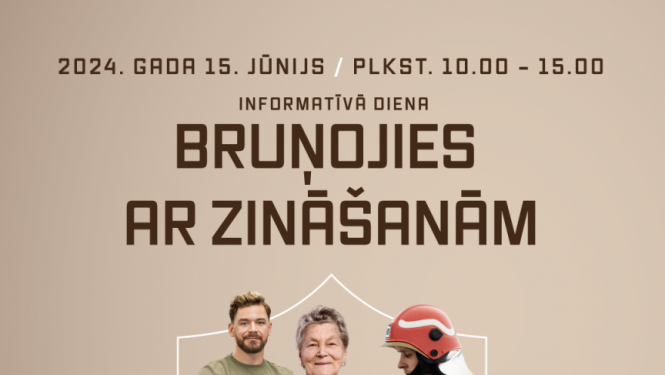 Plakāts informatīvā diena “Bruņojies ar zināšanām” 15.06.2024