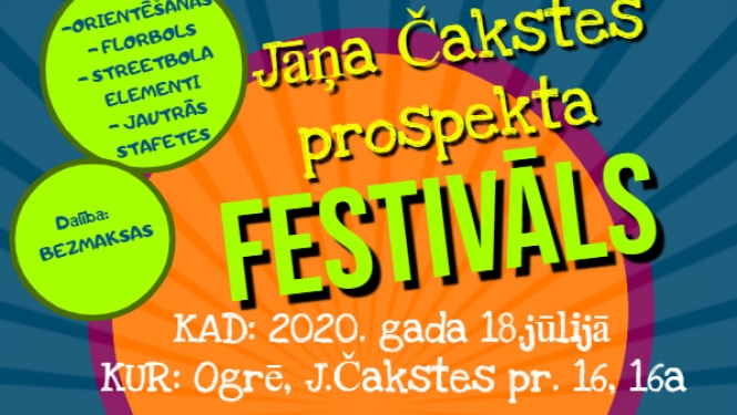 Sporta diena bērniem un jauniešiem “Jāņa Čakstes prospekta festivāls”