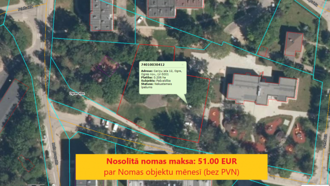 Noslēgusies izsole Ceriņu iela 12, Ogre