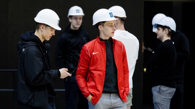 Lielvārdes florbola komandas pieņemšana Ogrē. 27.04.2023.