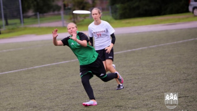 Ogres frisbijistiem sudrabs un bronza Latvijas čempionāta