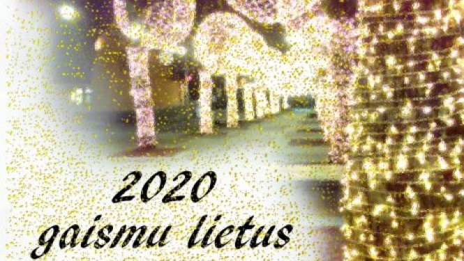 Aicinām uz vakara tirdziņu "2020 gaismu lietus”
