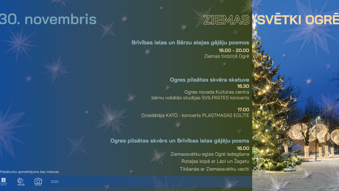 Ziemassvētku atklāšanas pasākums Ogrē