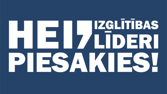 Izglītības iestāžu vadītāju vakanču plakāts
