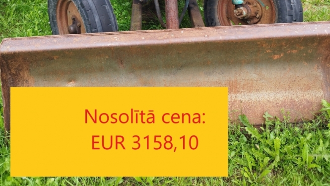 Ekskavators JUMZ 6L izsoles rezultāts