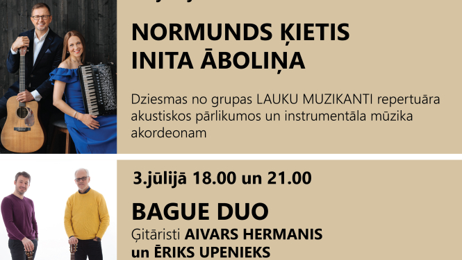 26. jūnijā Ogrē atklās koncertciklu “Koncerti vasaras vakaros”