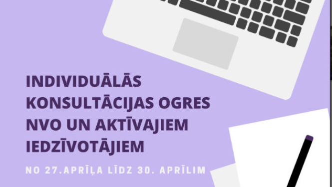 Individuālās konsultācijas Ogres NVO un aktīvajiem iedzīvotājiem