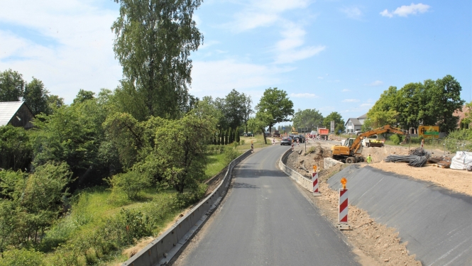 Būvdarbi Lielvārdē pie Rumbiņas 16.05.2023.