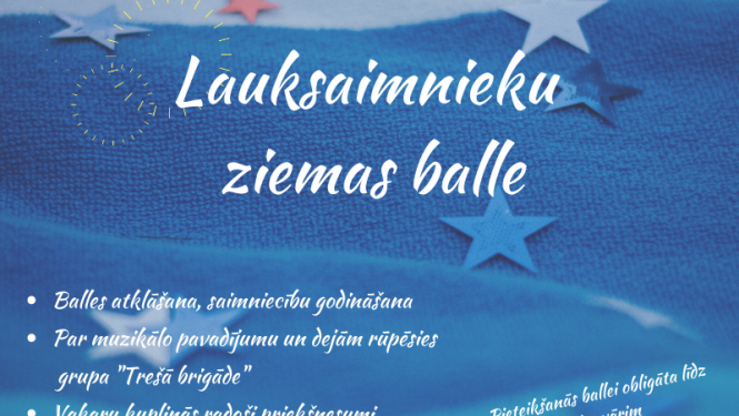 LLKC Ogres birojs aicina uz Lauksaimnieku ziemas balli