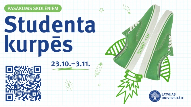 Afiša - Pasākums skolēniem "Studenta kurpēs"
