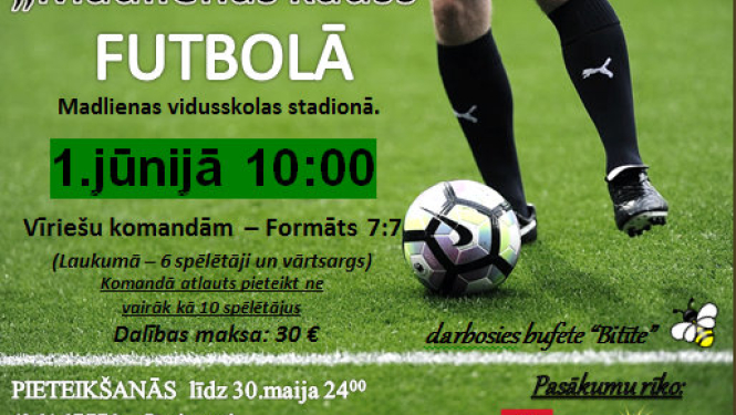 Madlienā notiks "Madlienas kausa" izcīņa futbolā