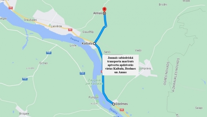 Maršruts Kaibala, Dzelmes, Annas