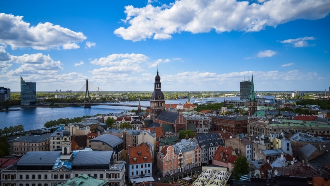 Rīga no putna lidojama - foto no Satiksmes ministrajas mājaslapas