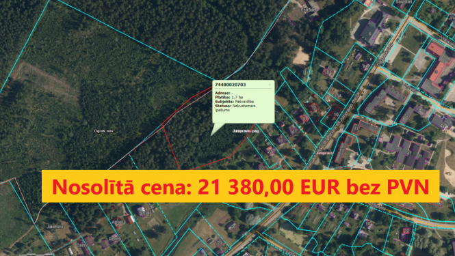 Izsoles "Meža gabali" rezultāts