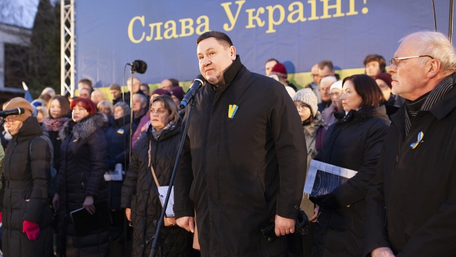 Mītiņš Ukrainas atbalstam