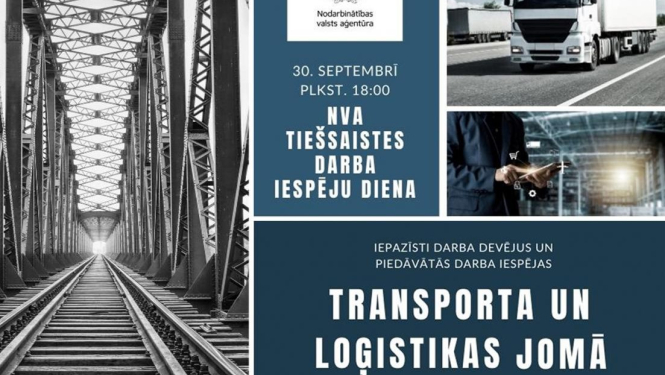 Tiešsaistes darba iespēju diena transporta un loģistikas jomas darbiniekiem