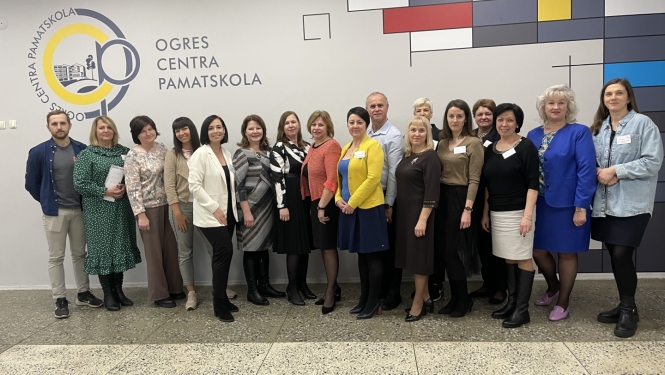 Ogres novada Izglītības pārvaldes darbinieki tiekas ar Ogres Centra pamatskolas skolotājiem
