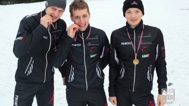 Mūsu ziemas orientieristiem medaļu birums Latvijas čempionātā