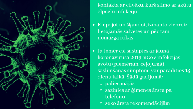 Informācija par koronavīrusu