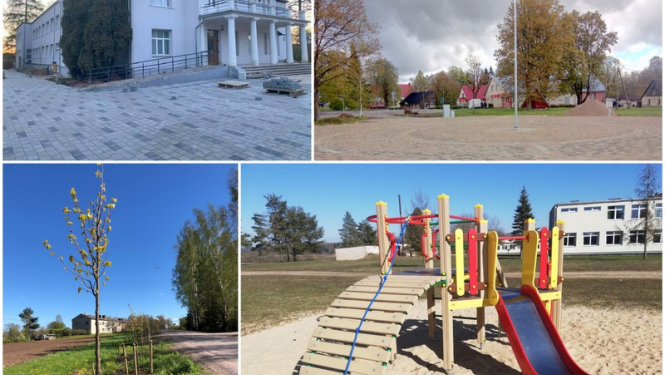 Labiekārtošanas darbi pagastos