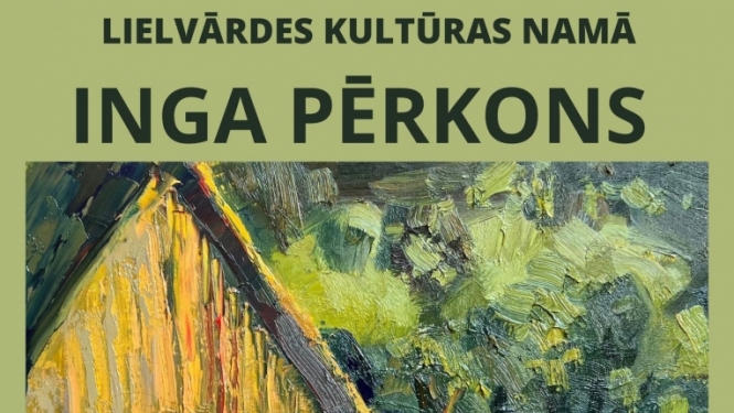 Pērkons izstāde Lielvārdē plakāts 09.2023.
