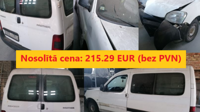 Transportlīdzekļa Peugeot 407 izsoles rezultāts