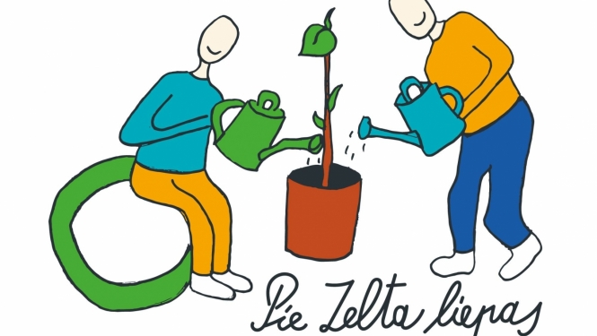 Kafejnīcas PIE ZELTA LIEPAS logo