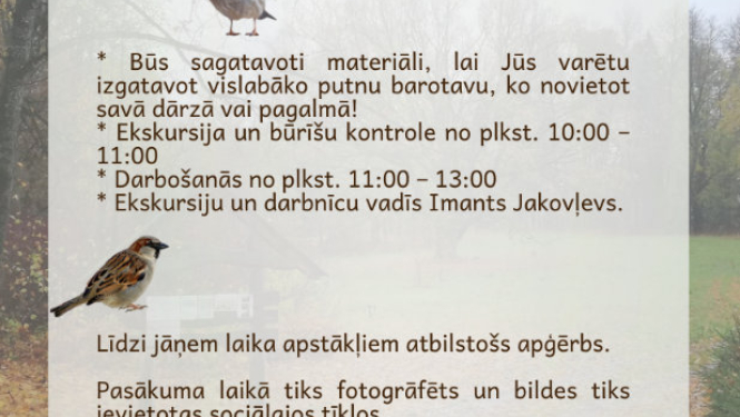 Aicina uz putnu vērošanas pastaigu Krapē!