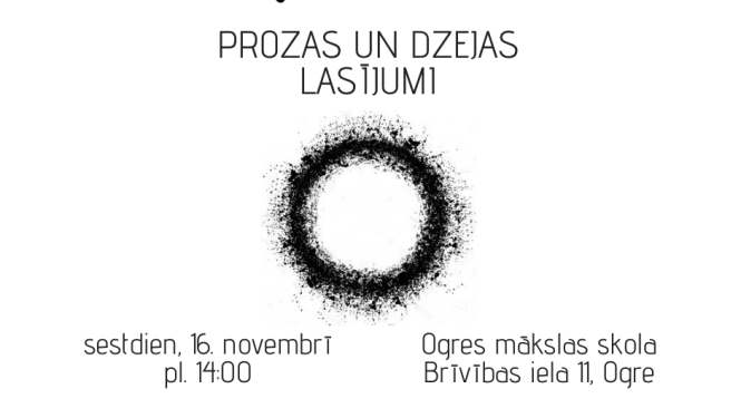 Prozas un dzejas lasījumi Ogrē
