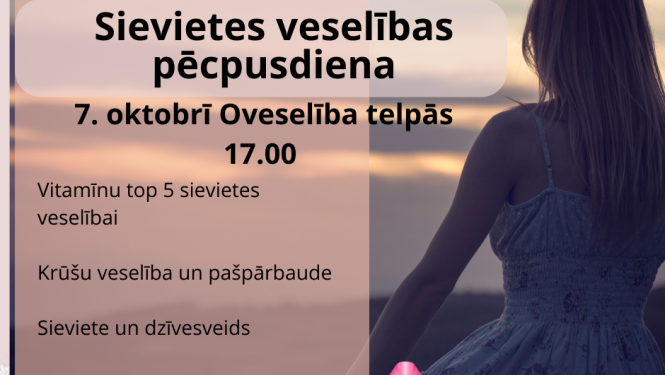 Sievietes veselības pēcpusdiena