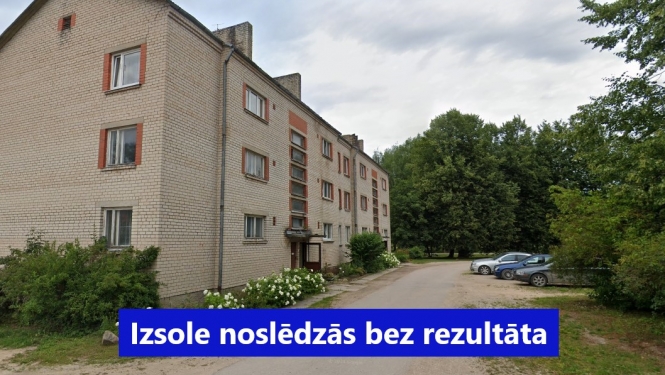 Bez rezultāta noslēgusies izsole Lauberē, skolas ielā 5-16
