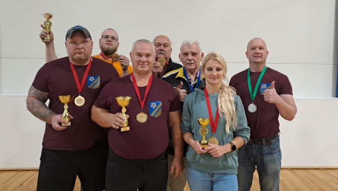 Sporta komanda "Rembate" sacensībās spiešanā guļus Rēzeknē 2024. gada 5. oktobrī