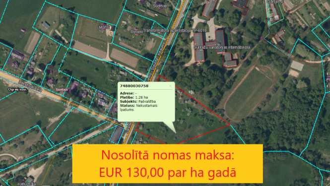 Nekustamā īpašuma Strēlnieki, Suntažu pagasts, Ogres novads izsoles rezultāts