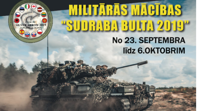 Norisināsies militārās mācības “Sudraba bulta 2019”