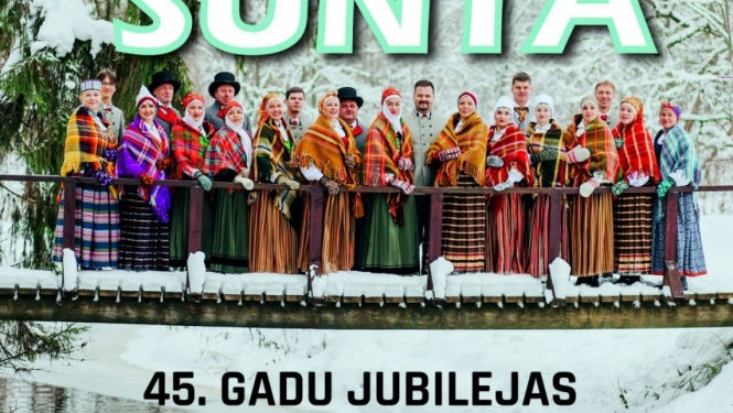 VPDK Sunta 45 gadu jubilejas koncerts Suntažos plakāts 09.03.2024