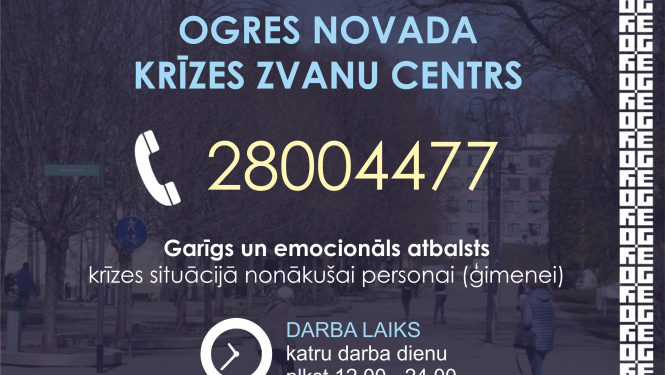 Darbu uzsāk Ogres novada krīzes zvanu centrs