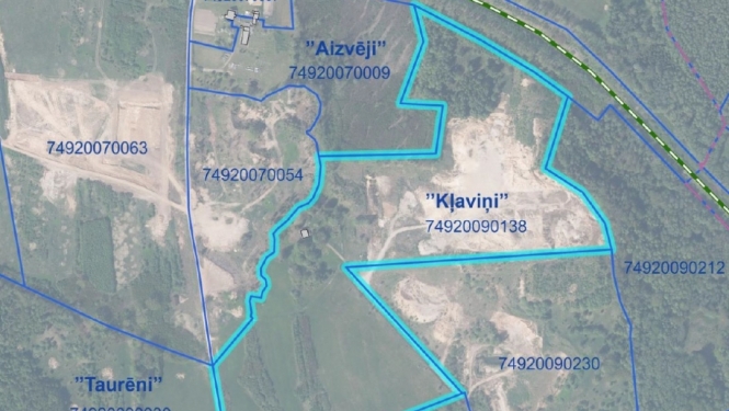 Teritorijas shēma ar zemes gabala novietojumu