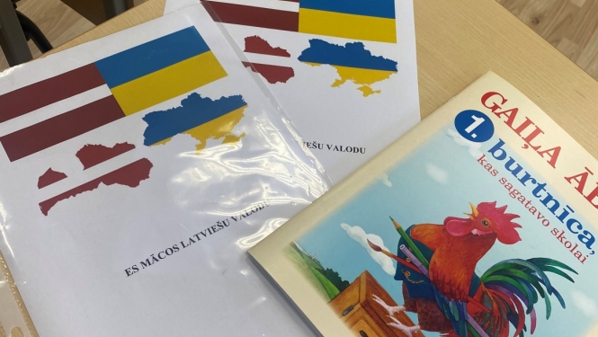 Ogrē ukraiņu skolēni apgūst latviešu valodu