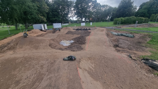 Velotrases būvniecība Madlienā 08.2024.