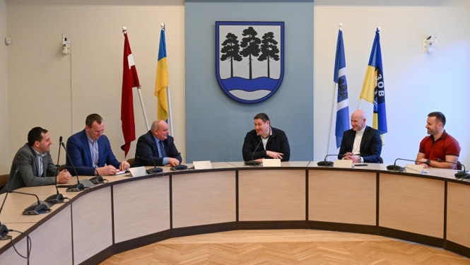 Ventspils novada pašvaldības domes pārstāvji un Ogres novada domes pārstāvji 01.02.2024.