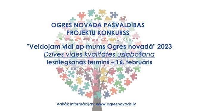 Projektu konkursa "Veidojam vidi ap mums Ogres novadā" vizuālis