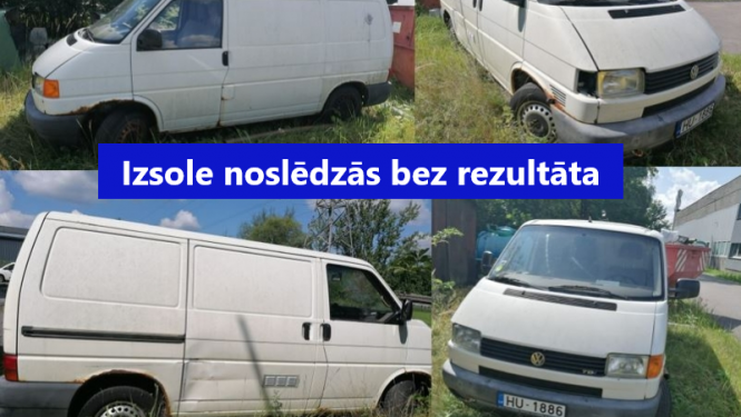 Kustamās mantas VW Transporter izsoles rezultāti