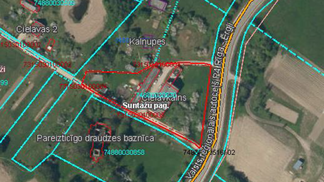 Nekustamā īpašuma “Cielavkalns” - 2, Suntaži,  Suntažu pagasts, Ogres novads atsavināšanas izsole