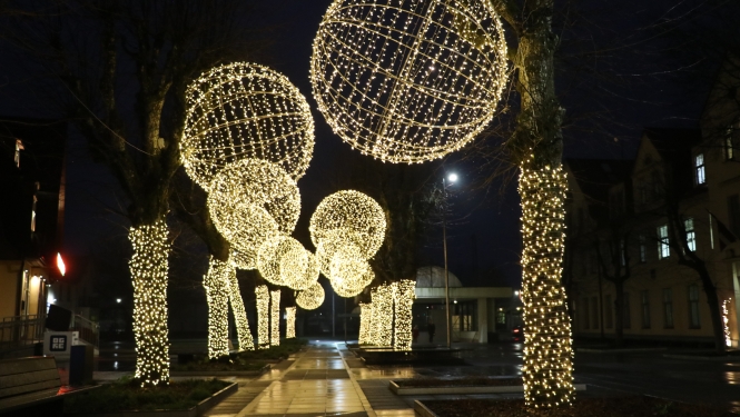 Pieejama karte pilsētas rotājumu apskatei