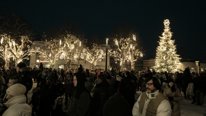 Ziemassvētku egles iedegšana Ogrē 03.12.2023.