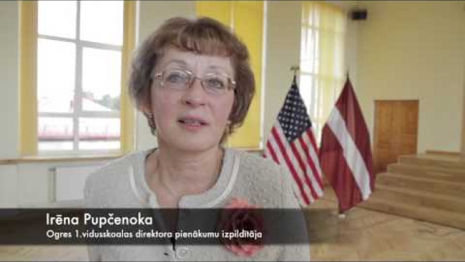 Ogres TV: OGRE :Noslēdzas 1.vidusskolas jumta remonts (01.09.2014)