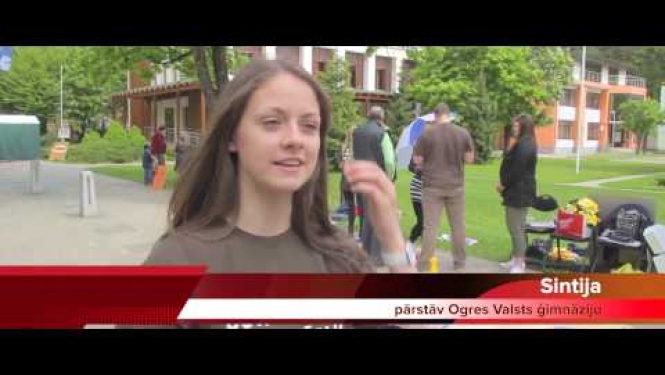 OGRE: Gatavojoties Latvijas skolu jaunatnes dziesmu un deju svētkiem (27.05.2015)
