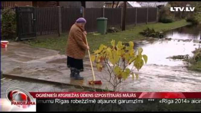 Ogrēnieši atgriežas ūdens izpostītajās mājās