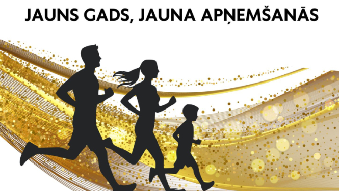 Jaungada skrējiens Ikšķilē 1.janvārī pl.13.00 Ikšķiles centra laukumā