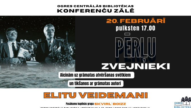 Afiša ar informāciju par pasākumu un Raimonda Paula un Jāņa Petera fotoattēliem